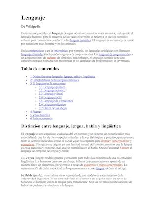 Lenguaje