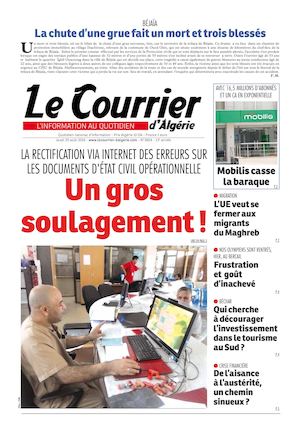Le Courrier D'Algérie Du Jeudi 25 Août 2016