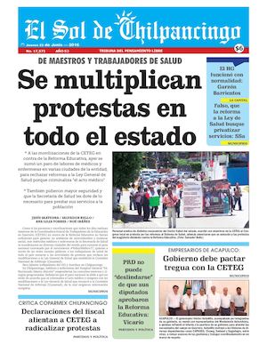 El Sol De Chilpancingo - 23 Junio  2016