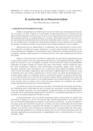 Contenidos Psicomotricidad Texto