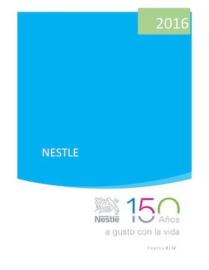 Catalogo De Nestle 2016