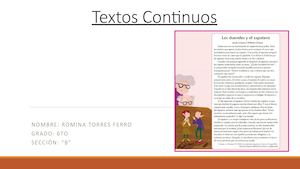 Textos Continuos De Romina