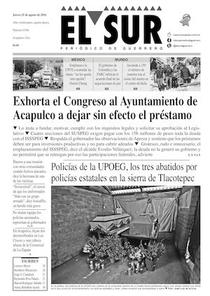 El Sur Jueves 25082016