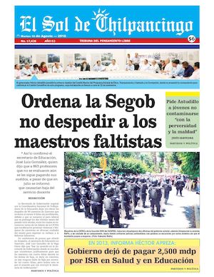 El Sol De Chilpancingo - 16 Agosto  2016