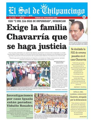 El Sol De Chilpancingo - 21 Agosto  2016