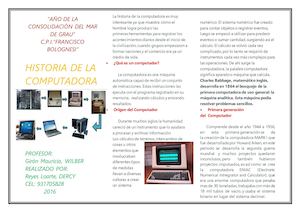 La Historia De La Computadora