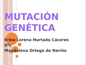 Mutación Genética