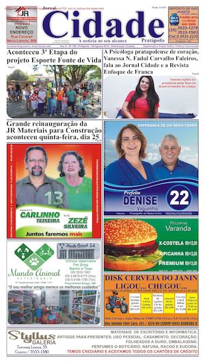 Jornal Cidade De Pratápolis Edição 108 De 26 08 2016