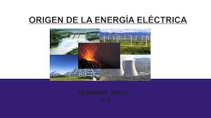 Origen De La Energía Eléctrica