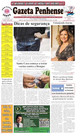 Gazeta Penhense - edição 2286 - 28.08 a 3.09.16