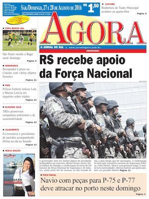 Jornal Agora - Edição 11534 - 27 e 28 de Agosto de 2016