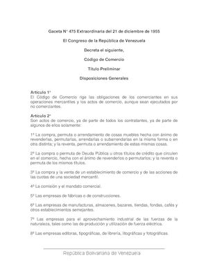 Código De Comercio