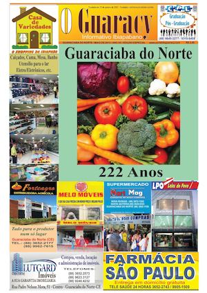 O Guaracy Edição Especial 222 Anos De Guaraciaba Do Norte