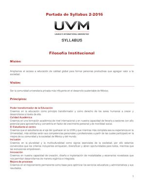 Syllabus de Cocina mexicana II