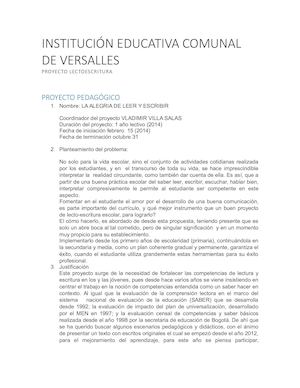 LA ALEGRIA DE LEER Y ESCRIBIR