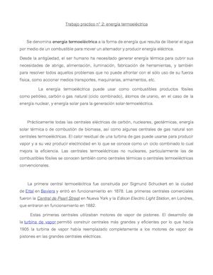 Energía termoeléctrica