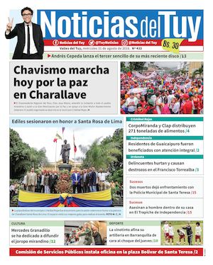 Noticias Del Tuy Edición Impresa 31 De Agosto