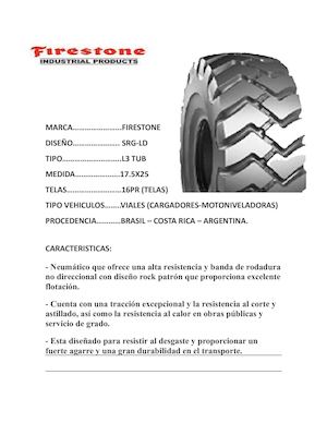 NEUMATICO FIRESTONE 17.5X25