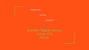 Preparacion Del Pan Industrial