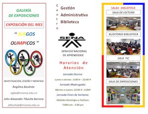 Folleto Biblioteca Juegos Olimpicos 2016