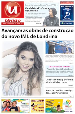 Jornal União, exemplar online da 01/09 a 07/09/2016.