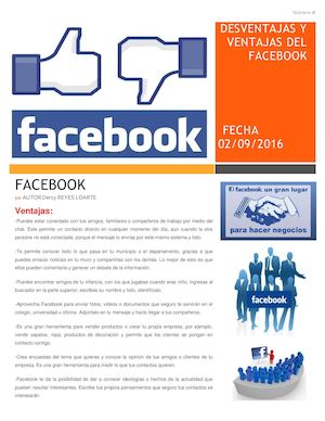 Desventajas Y Ventajas Del Facebook