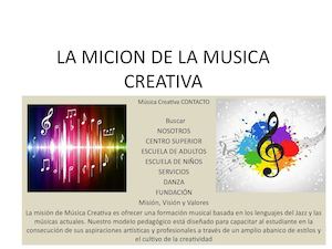 La Micion De La Musica Creativa