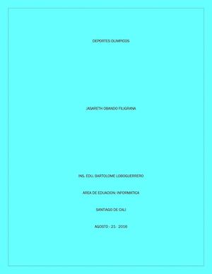 Deportes Olimpicos rio 2016