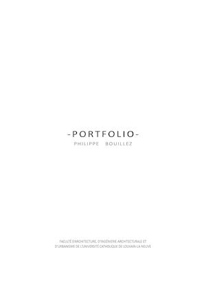 Portfolio philippe bouillez
