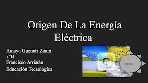 Origen De La Energía Eléctrica