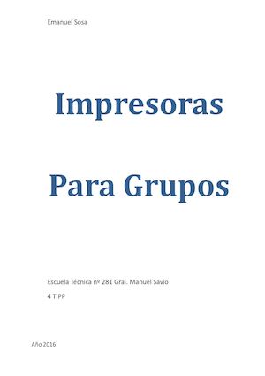 Impresoras Por Grupos