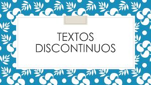 Textos Discontinuos Alexia López
