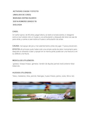 Actividad Causa Y Efecto