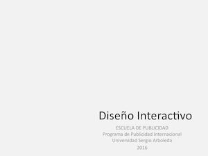 Diseño Interactivo