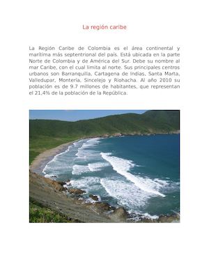 La Región Caribe