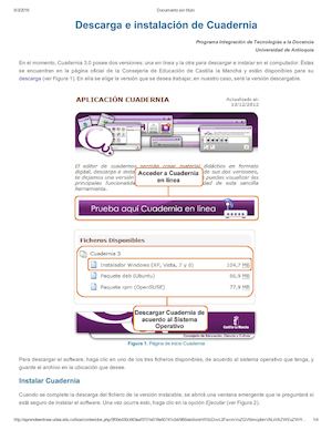 Descarga E Instalacion De Cuadernia V3 Ud A