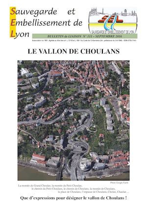 N° 111 09/16 : La vallon de Choulans