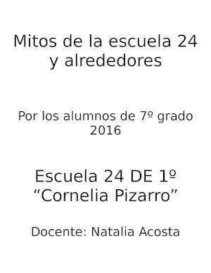 Libro De Los Mitos De Recoleta