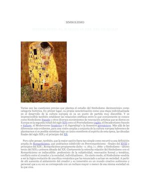 Simbolismo Literatura Europea