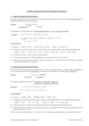 Operaciones Basicas Con Numeros Naturales(1)