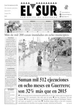 El Sur Lunes 05092016
