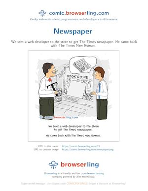 Newspaper - Programming Joke