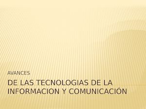 Tecnologias Dela Informacion Y Comunicacion