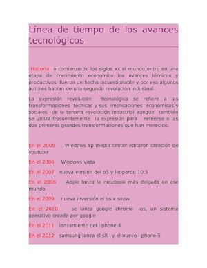 Línea De Tiempo Marisol