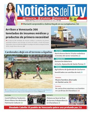 Noticias Del Tuy Edición Impresa 5 De Septiembre