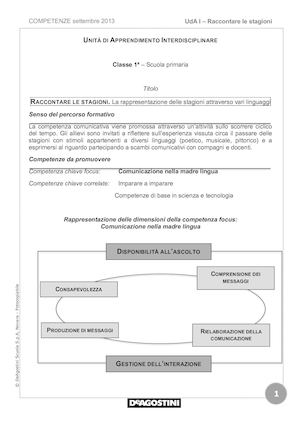 01 Ud A I Raccontare Le Stagioni