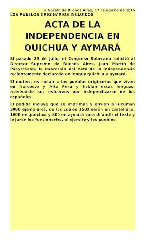 Acta Quechua