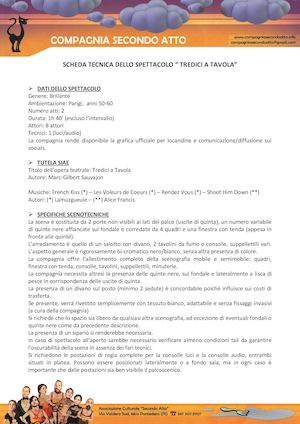 Tredici A Tavola Scheda Tecnica 1.1