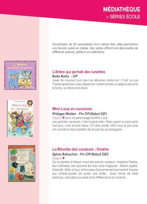 Séries et valises thématiques 2016/2017