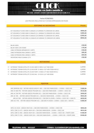 Lista 7 DE SEPT CLICK